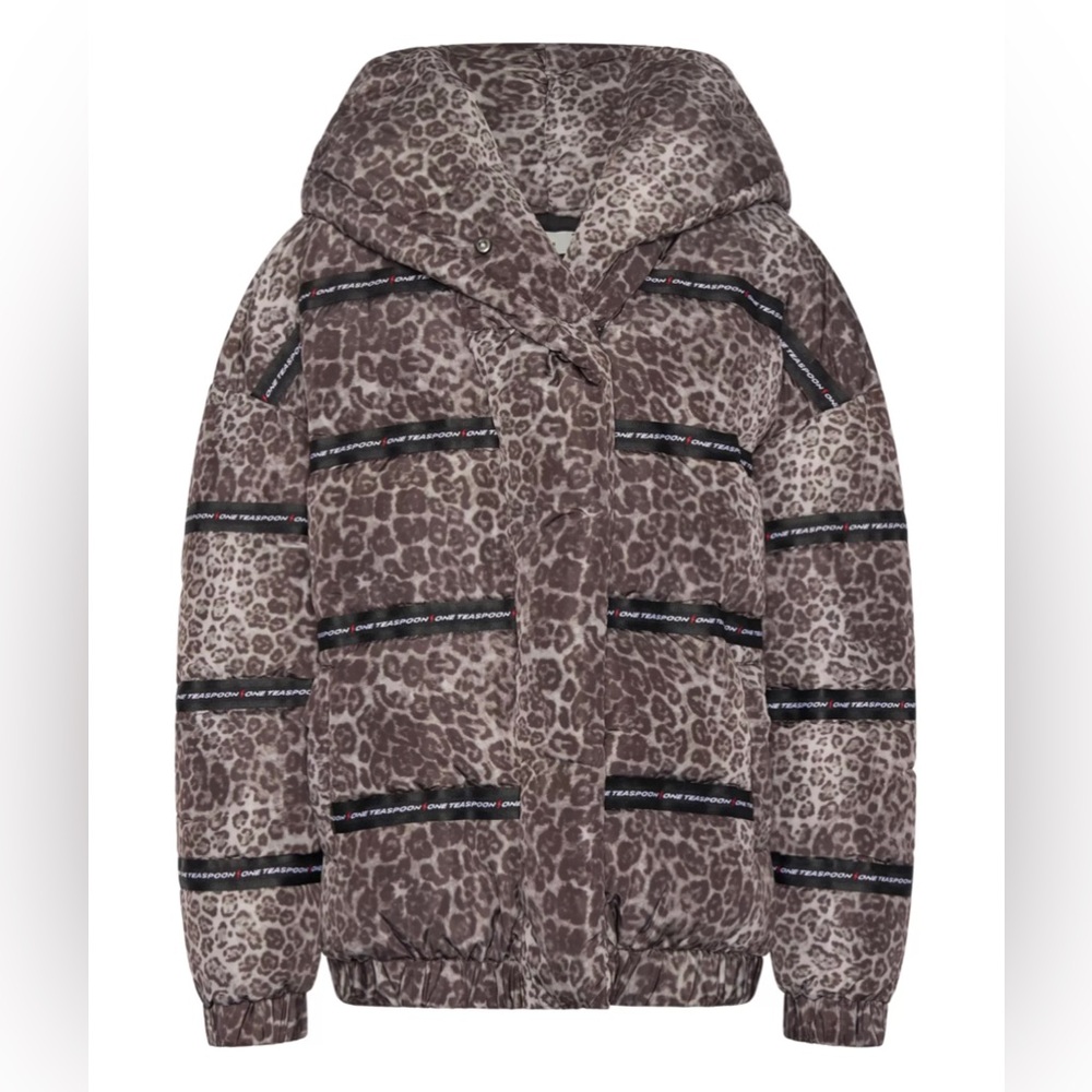 ONE TEASPOON Animal Print Puffer Jacket - Picture 3 of 10